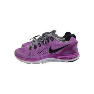 Nike Women's Purple Lunar Glide Mesh Low Top Athletic Running Shoes Size 7